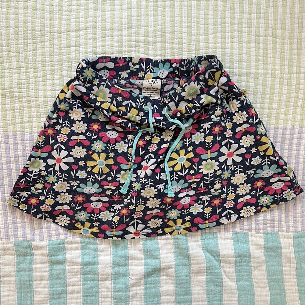 Frugi Floral Skort with Drawstring